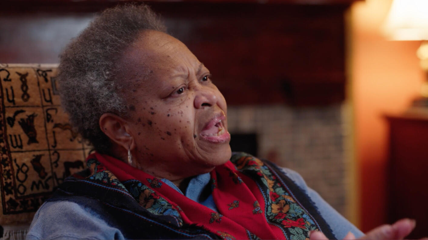 Still from interview with Angela da Silva\nCultural Preservationist
